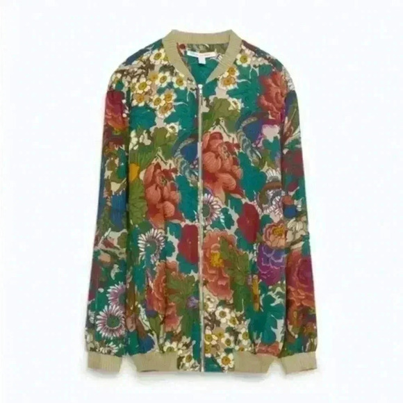 ZARA  trf_outerwear Floral Bomber - Picture 2 of 7